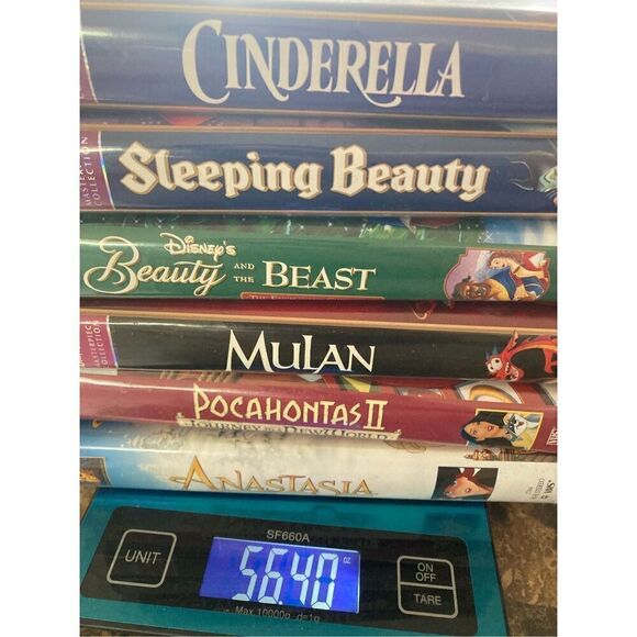 Disney Pocahontas Anastasia Beauty And The Beast VHS Tape Vintage Movie Y2K 90s - Picture 3 of 3